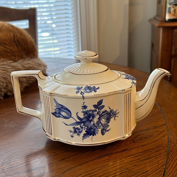 Sadler England Kitchen Sadler England Teapot Blue And White Floral